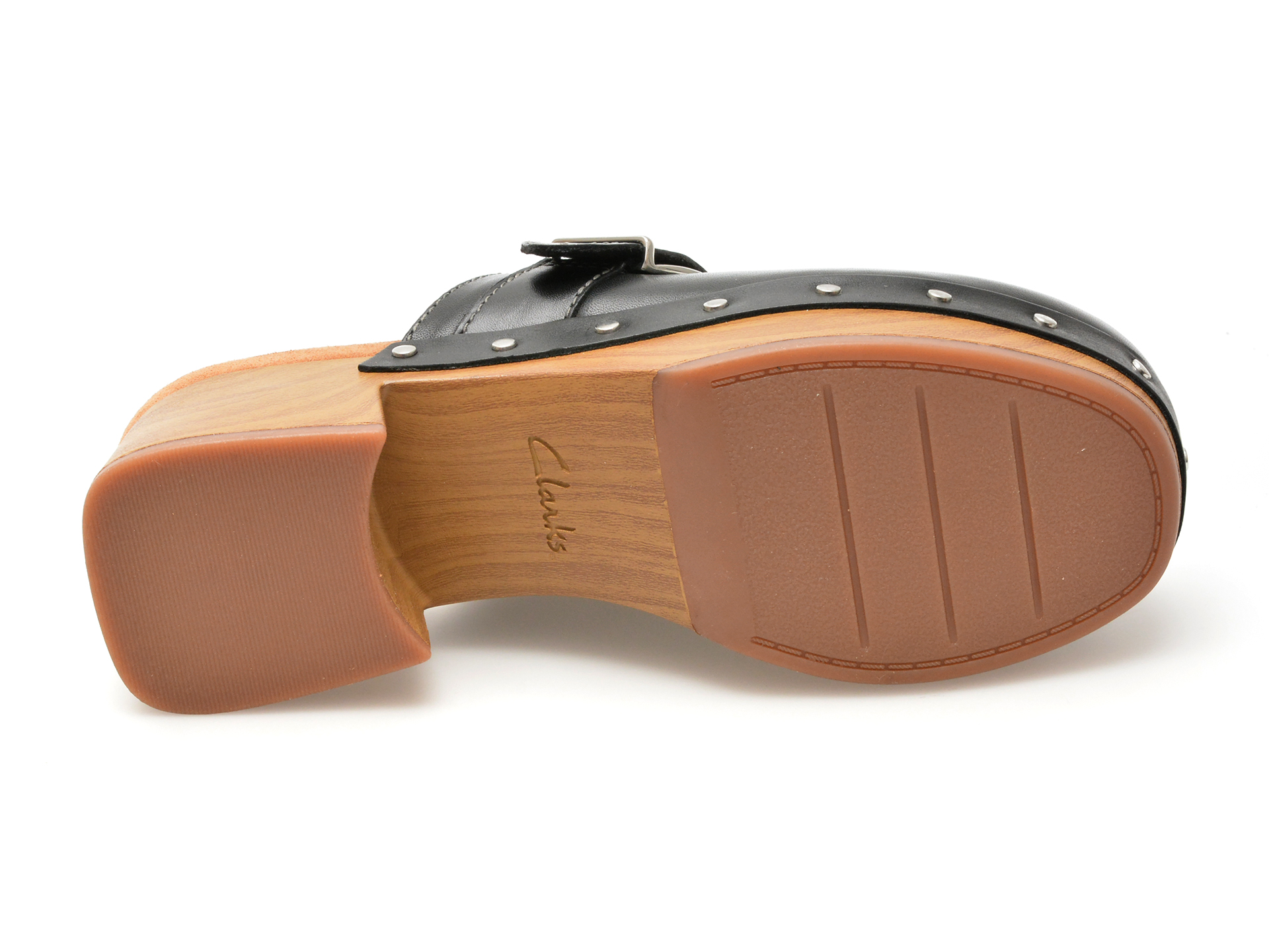 Saboti casual CLARKS negri, SIVANNE SUN, din piele naturala - imagine 7