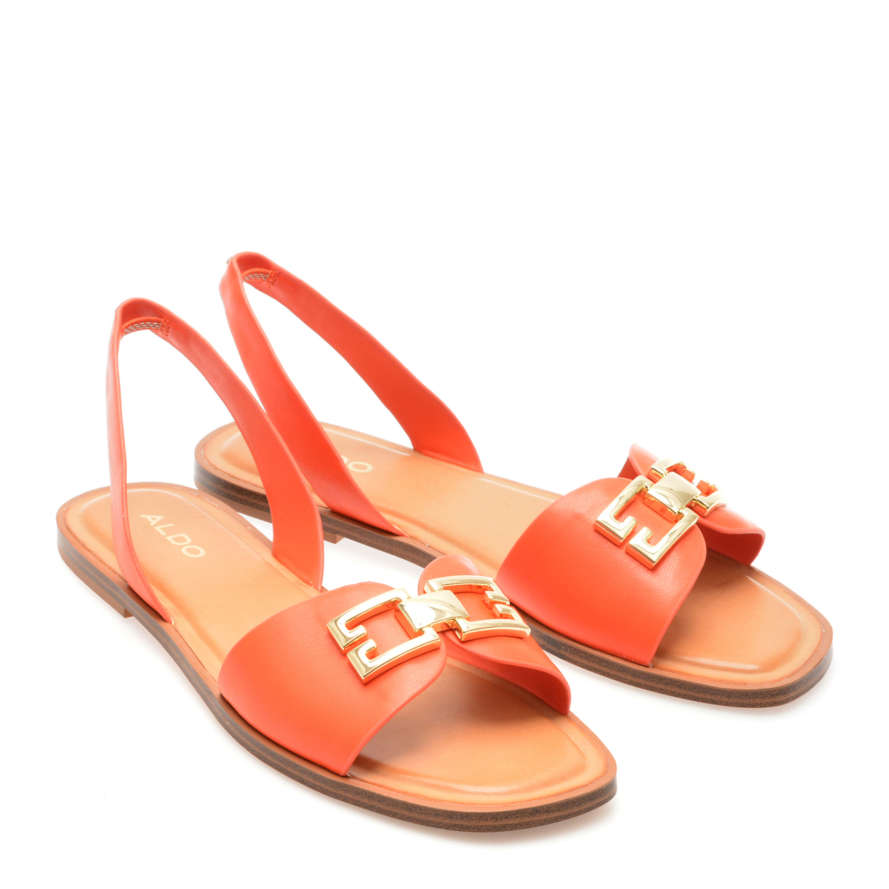 Sandale casual ALDO portocalii, 13568612, din piele ecologica - imagine 4