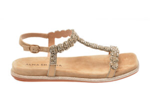 Sandale casual ALMA EN PENA bej, 841, din piele intoarsa