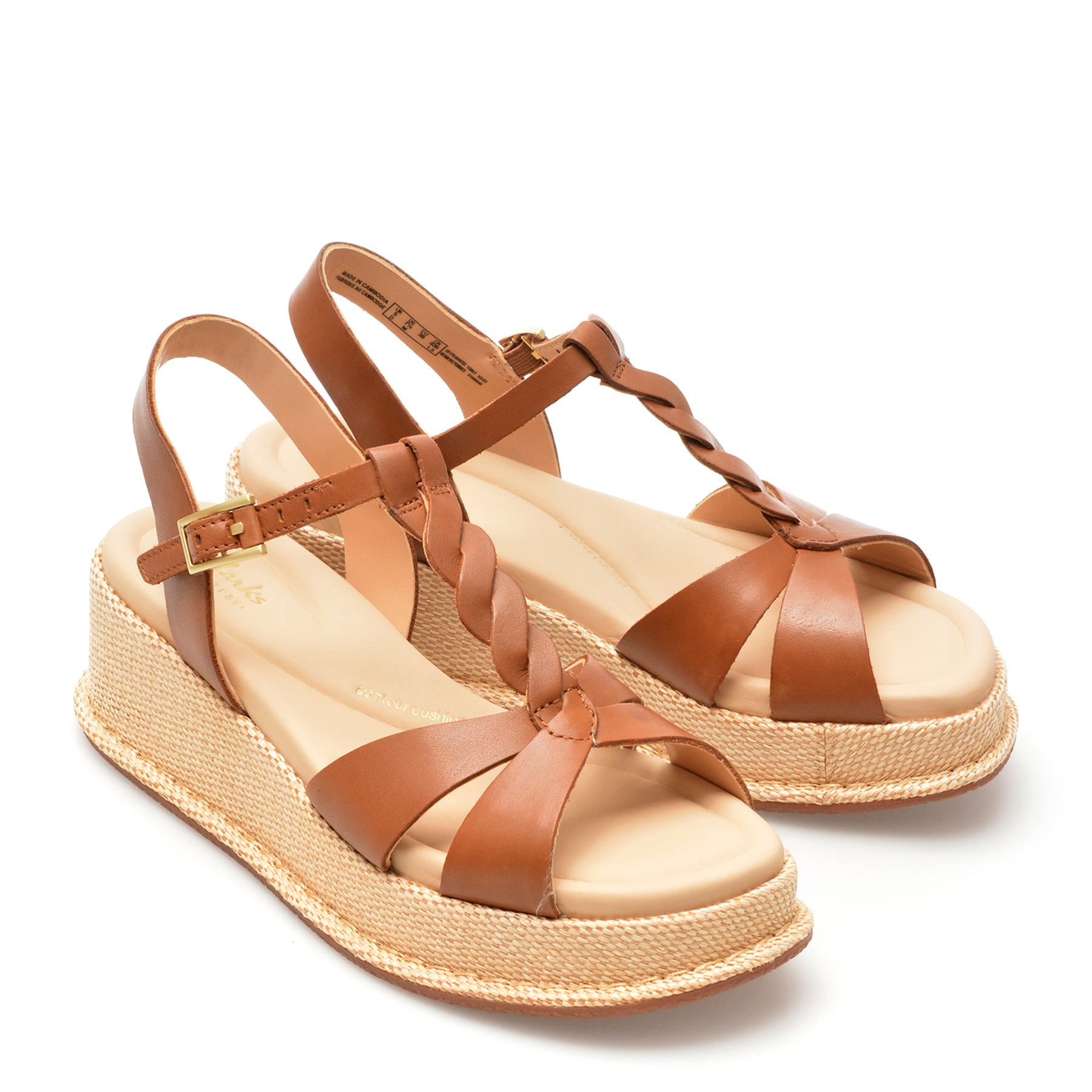 Sandale casual CLARKS maro, KIMMEI TWIST, din piele naturala - imagine 4