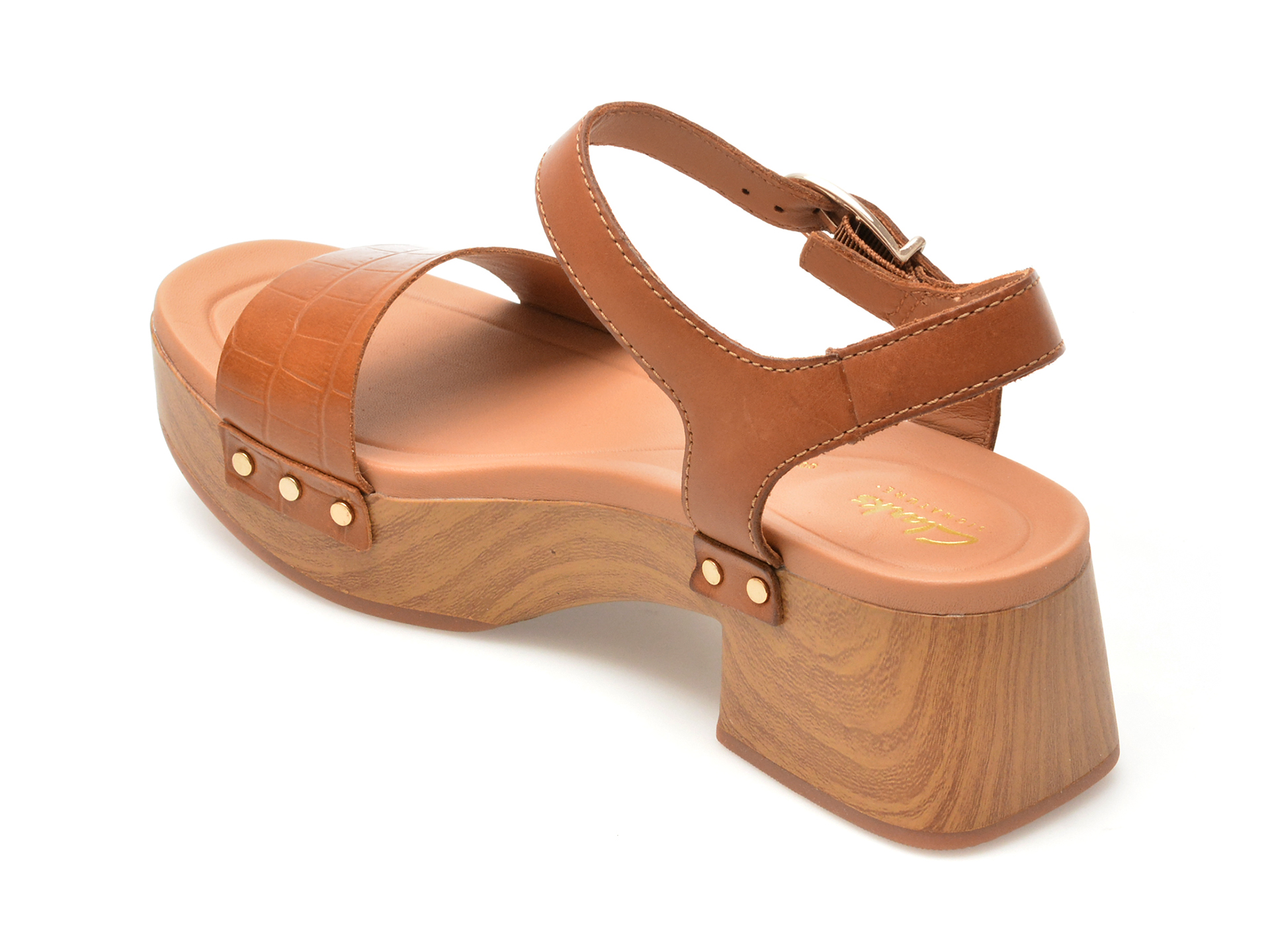 Sandale casual CLARKS maro, SIVANNE BAY, din piele naturala - imagine 5