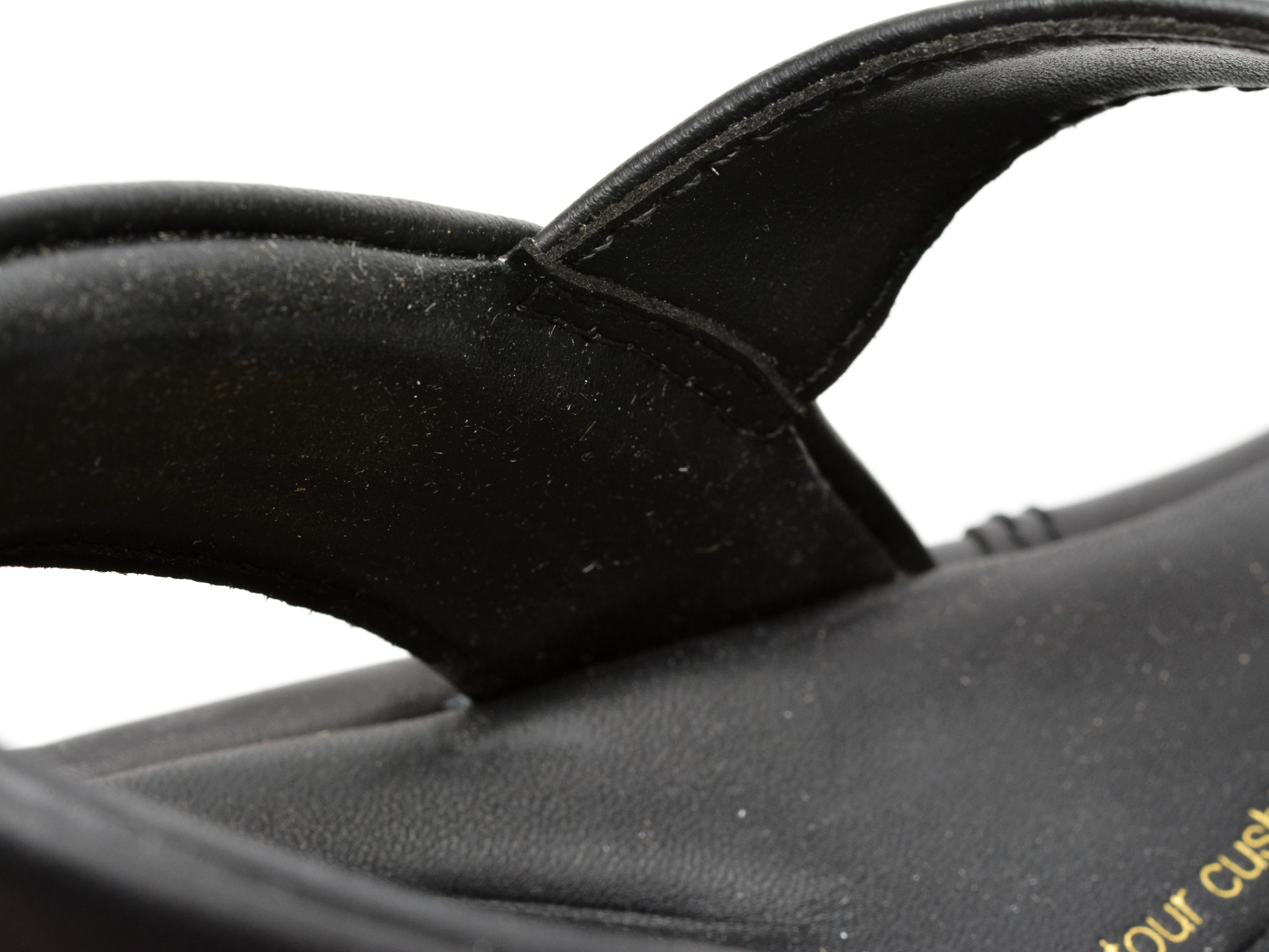 Sandale casual CLARKS negre, ALDA STRAP, din piele naturala - imagine 3