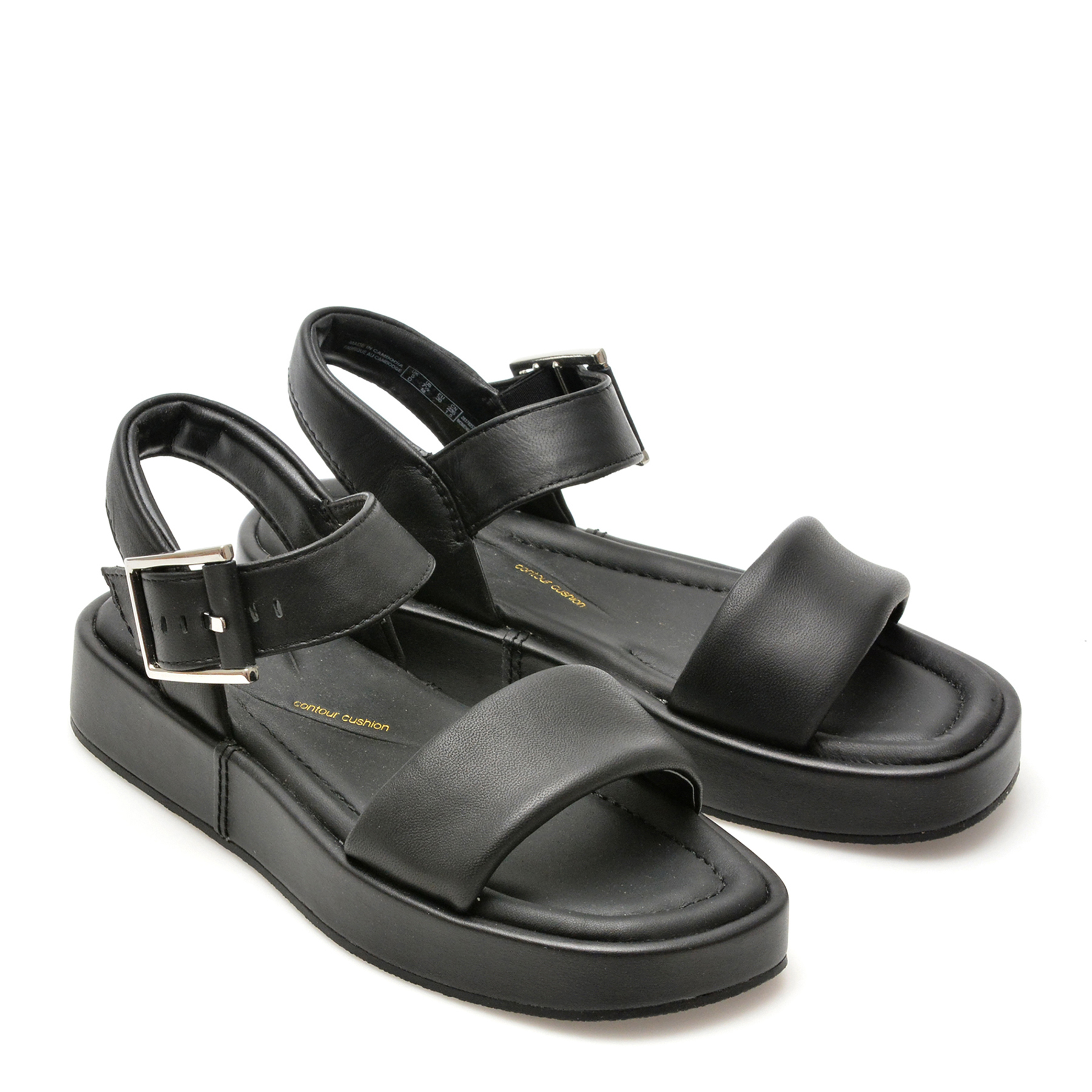 Sandale casual CLARKS negre, ALDA STRAP, din piele naturala - imagine 4