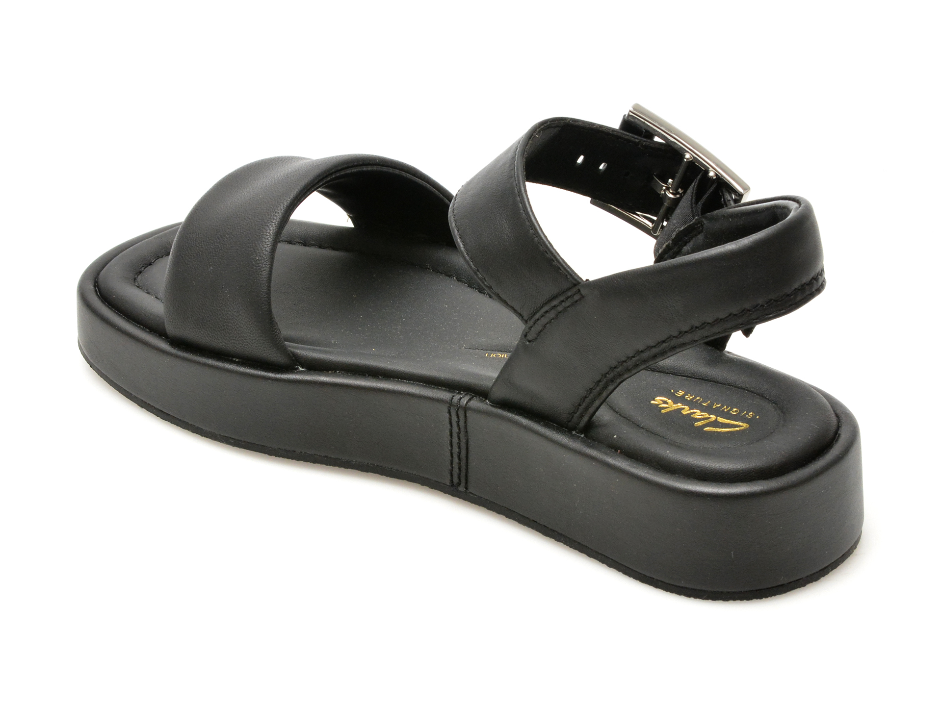 Sandale casual CLARKS negre, ALDA STRAP, din piele naturala - imagine 5
