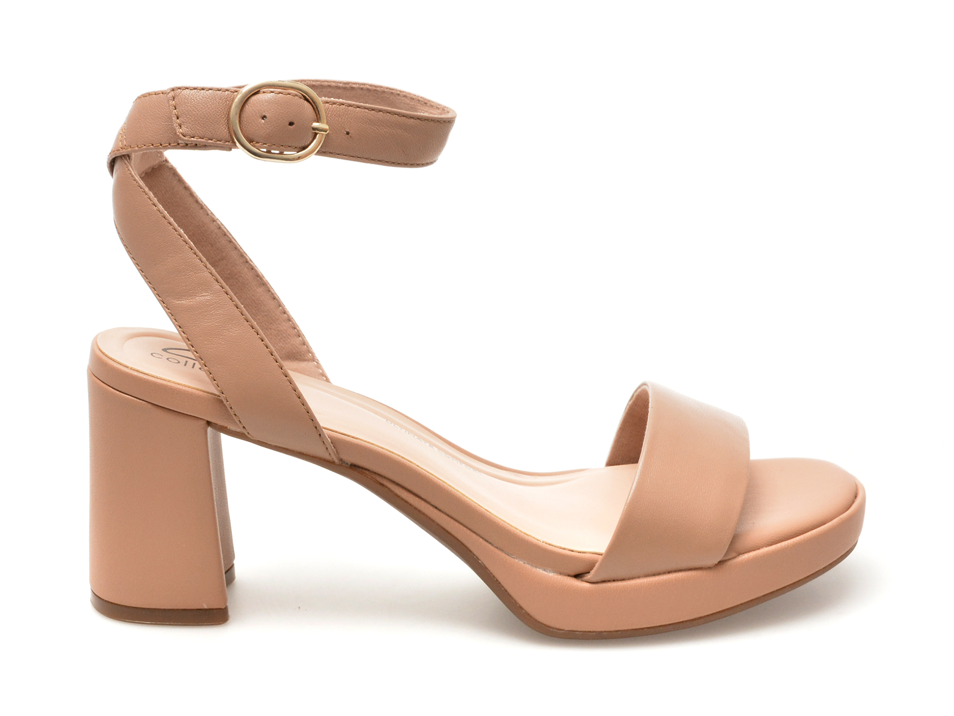 Sandale casual CLARKS nude, AMBYR LYN BAY, din piele naturala