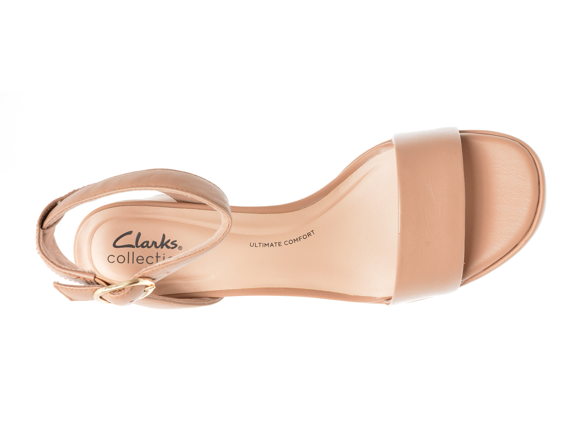 Sandale casual CLARKS nude, AMBYR LYN BAY, din piele naturala - imagine 6