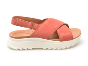 Sandale casual CLARKS visinii, DASH LITE WISH, din nabuc