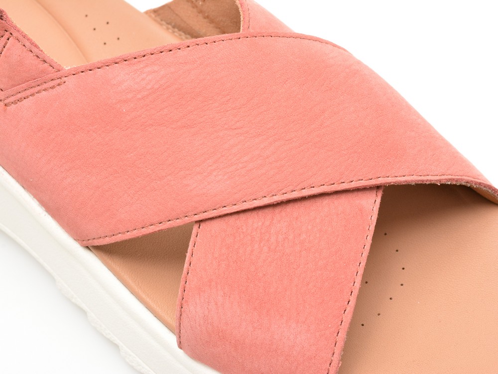 Sandale casual CLARKS visinii, DASH LITE WISH, din nabuc - imagine 2