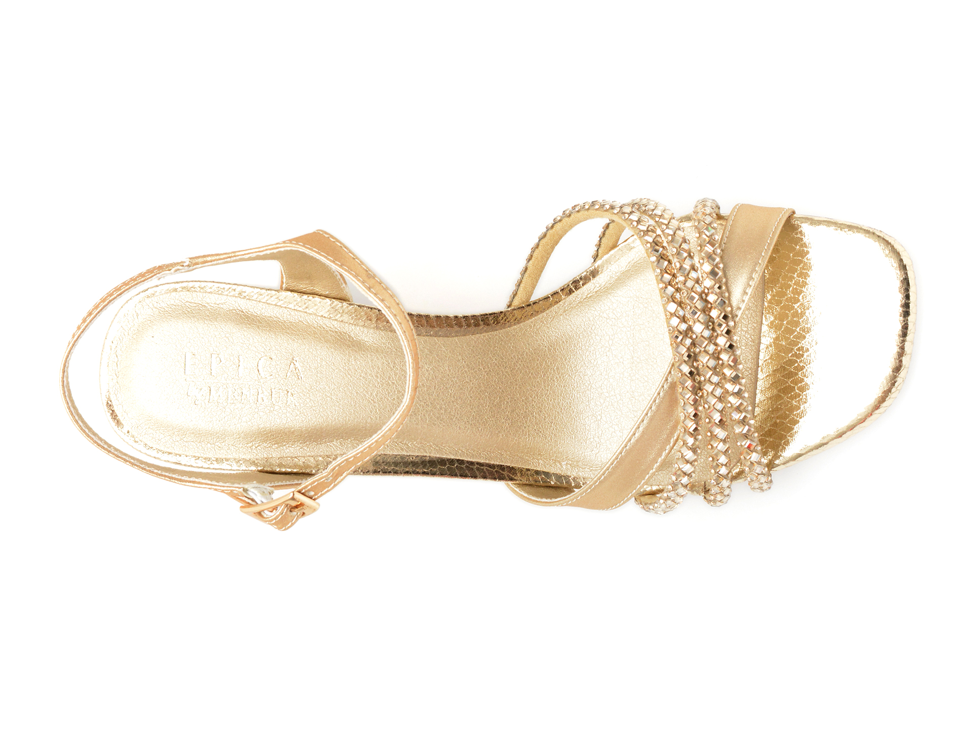 Sandale casual EPICA BY MENBUR aurii, 25599, din piele ecologica - imagine 6