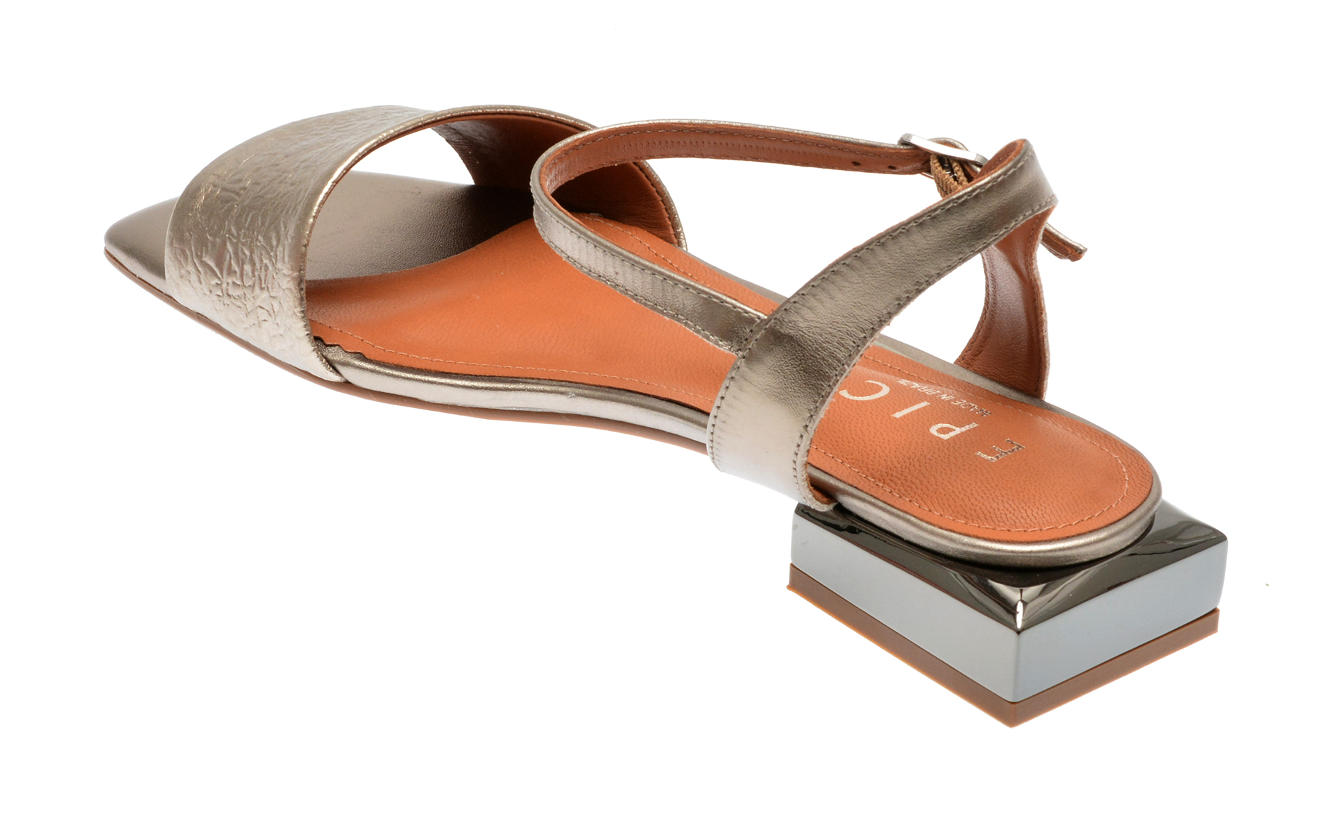 Sandale casual EPICA MADE IN BRAZIL argintii, 1021740, din piele naturala - imagine 5