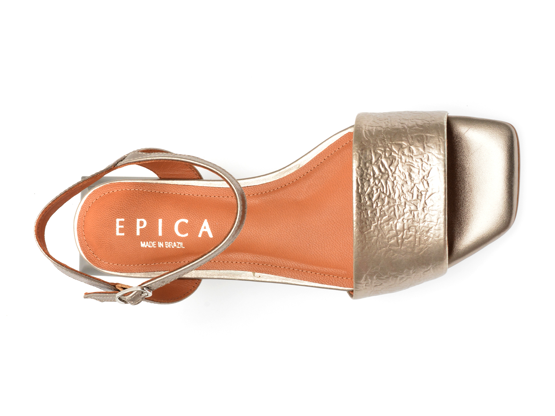 Sandale casual EPICA MADE IN BRAZIL argintii, 1021740, din piele naturala - imagine 6