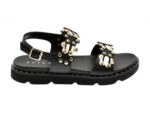 Sandale casual EPICA negre, 110715, din piele naturala