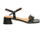 Sandale casual EPICA negre, 205560L, din piele naturala