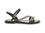 Sandale casual EPICA negre, W3567, din piele naturala