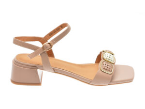 Sandale casual EPICA nude, 205560L, din piele naturala