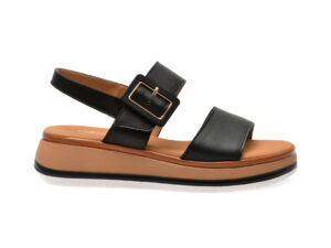 Sandale casual GABOR negre, 42744, din piele naturala