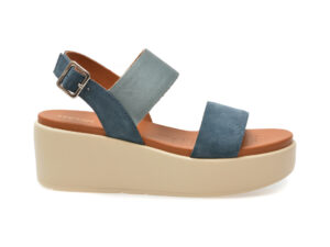 Sandale casual GEOX albastre, D45M1A, din piele intoarsa