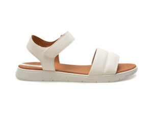 Sandale casual GEOX albe, D45NNC, din piele ecologica