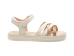Sandale casual GEOX albe, J356EA, din piele ecologica