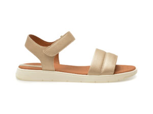 Sandale casual GEOX aurii, D45NNC, din piele ecologica