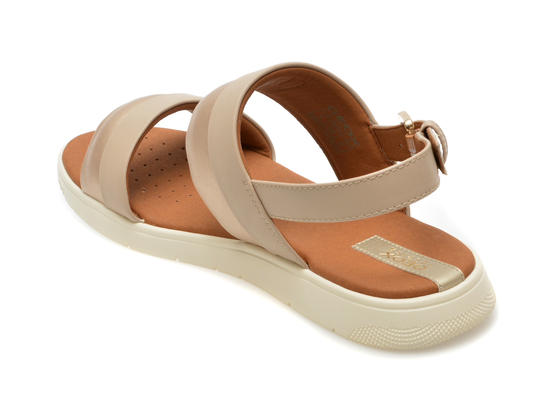 Sandale casual GEOX bej, D35NNA, din piele ecologica - imagine 5