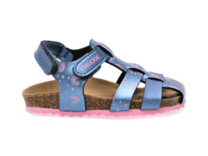Sandale casual GEOX bleumarin, B452RA, din piele ecologica