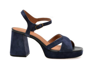 Sandale casual GEOX bleumarin, D45RHB, din piele intoarsa