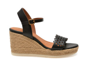 Sandale casual GEOX negre, D45GVA, din piele naturala