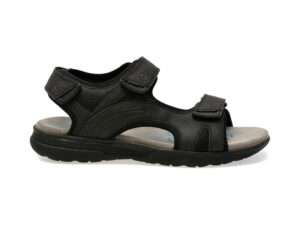 Sandale casual GEOX negre, U25ELA, din piele ecologica