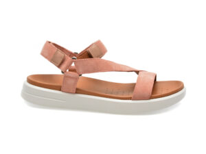 Sandale casual GEOX roz, D45PAB, din piele intoarsa
