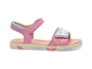 Sandale casual GEOX roz, J458ZA, din piele ecologica