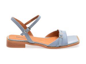 Sandale casual IMAGE albastre, 3026307, din piele naturala