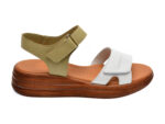 Sandale casual IMAGE albe, 4902, din piele naturala