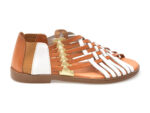 Sandale casual IMAGE albe, AMELIA, din piele naturala