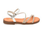 Sandale casual IMAGE argintii, BRADES, din piele naturala