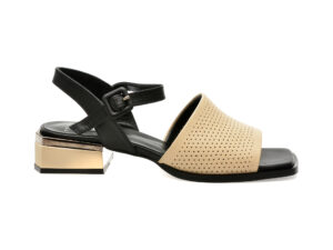 Sandale casual IMAGE bej, 582161, din piele naturala