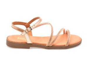 Sandale casual IMAGE bronz, BRADES, din piele naturala