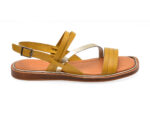 Sandale casual IMAGE galbene, 11505, din piele naturala