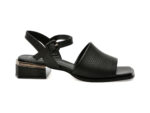 Sandale casual IMAGE negre, 582161, din piele naturala