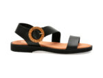 Sandale casual IMAGE negre, AMSTER, din piele naturala