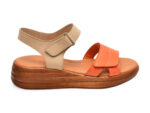 Sandale casual IMAGE portocalii, 4902, din piele naturala
