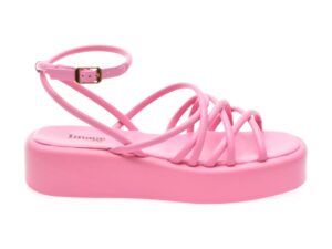 Sandale casual IMAGE roz, 6892319, din piele naturala