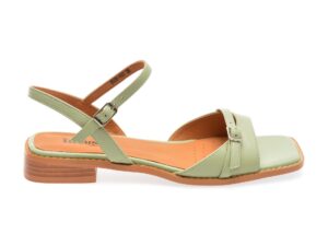 Sandale casual IMAGE verzi, 3026307, din piele naturala