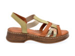Sandale casual IMAGE verzi, 8406, din piele naturala