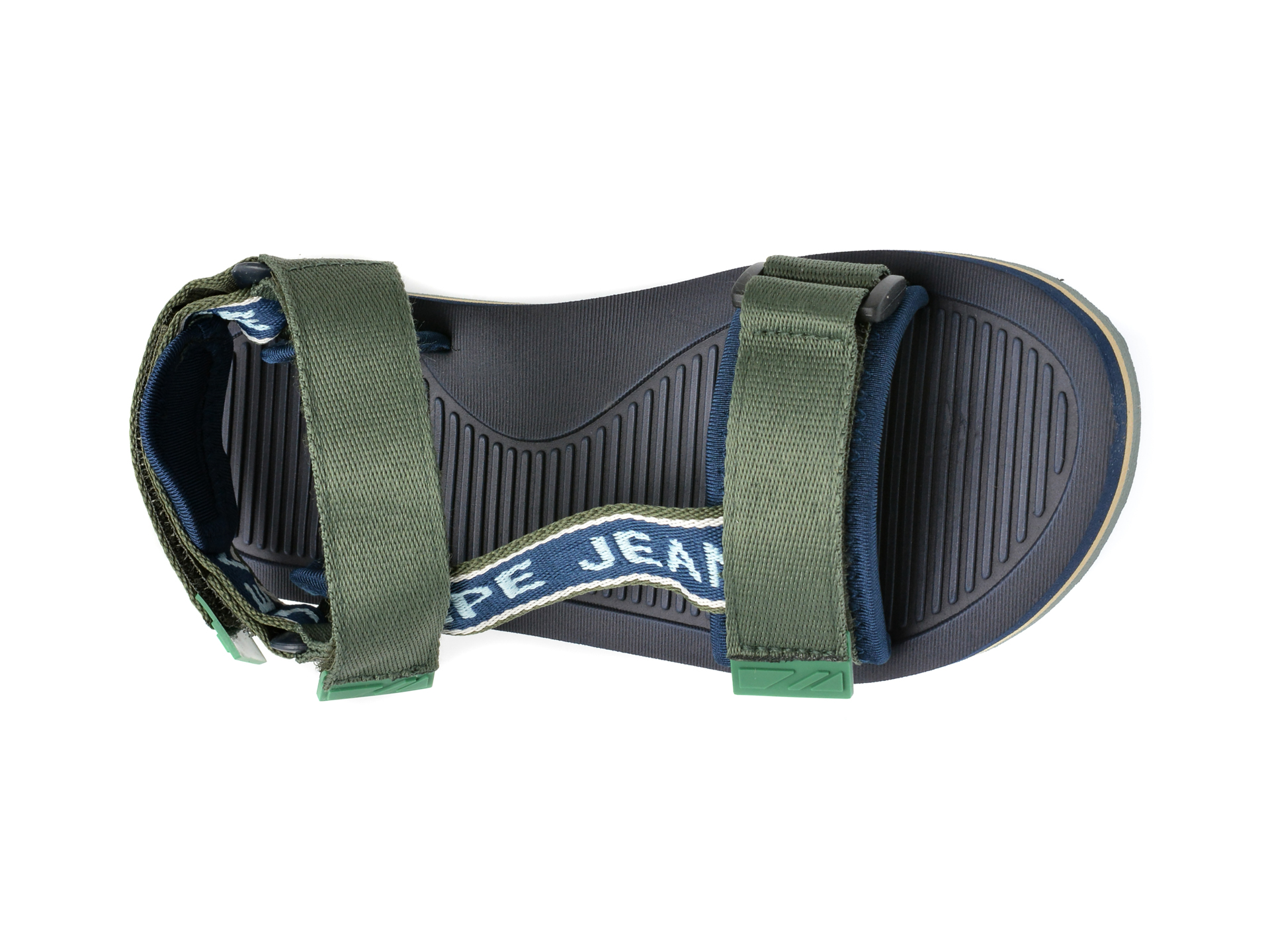 Sandale casual PEPE JEANS kaki, BS70063, din material textil - imagine 6