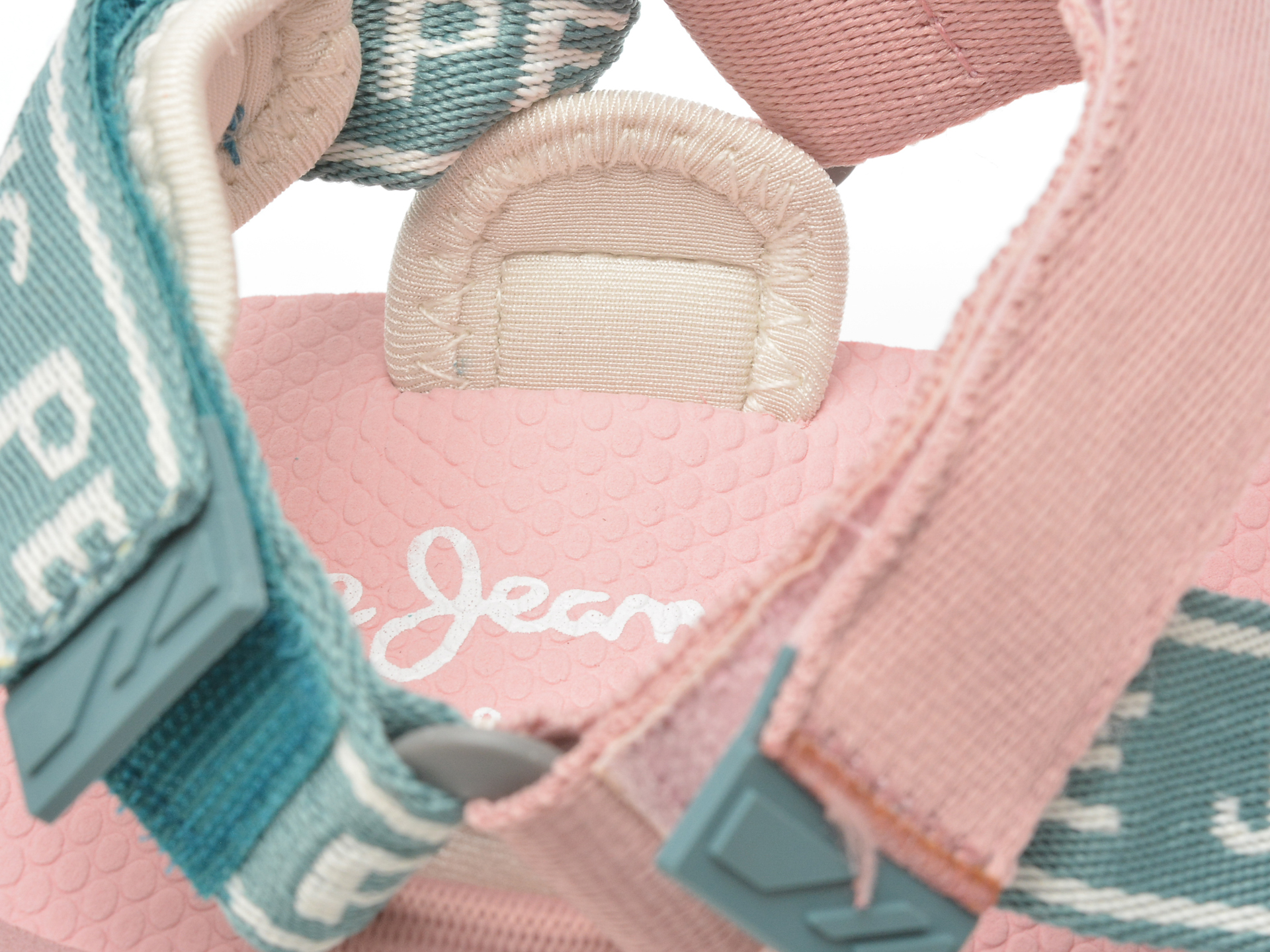 Sandale casual PEPE JEANS roz, GS70060, din material textil - imagine 3