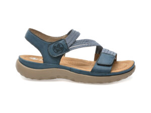 Sandale casual RIEKER albastre, 64870, din piele ecologica