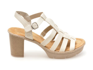 Sandale casual RIEKER bej, 67500, din piele ecologica