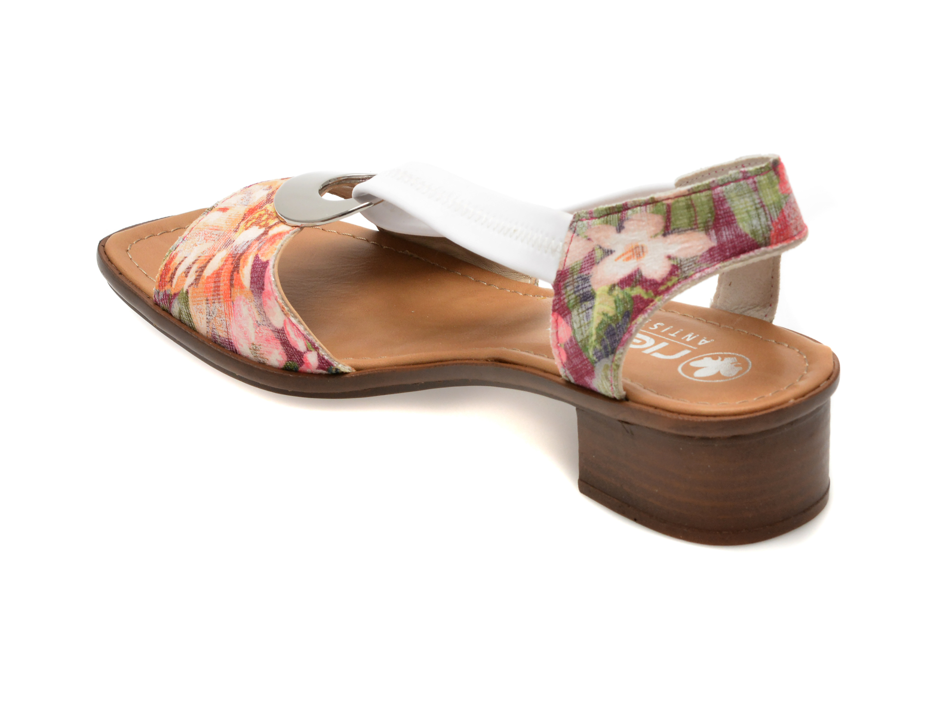 Sandale casual RIEKER multicolor, 62662, din piele ecologica - imagine 5