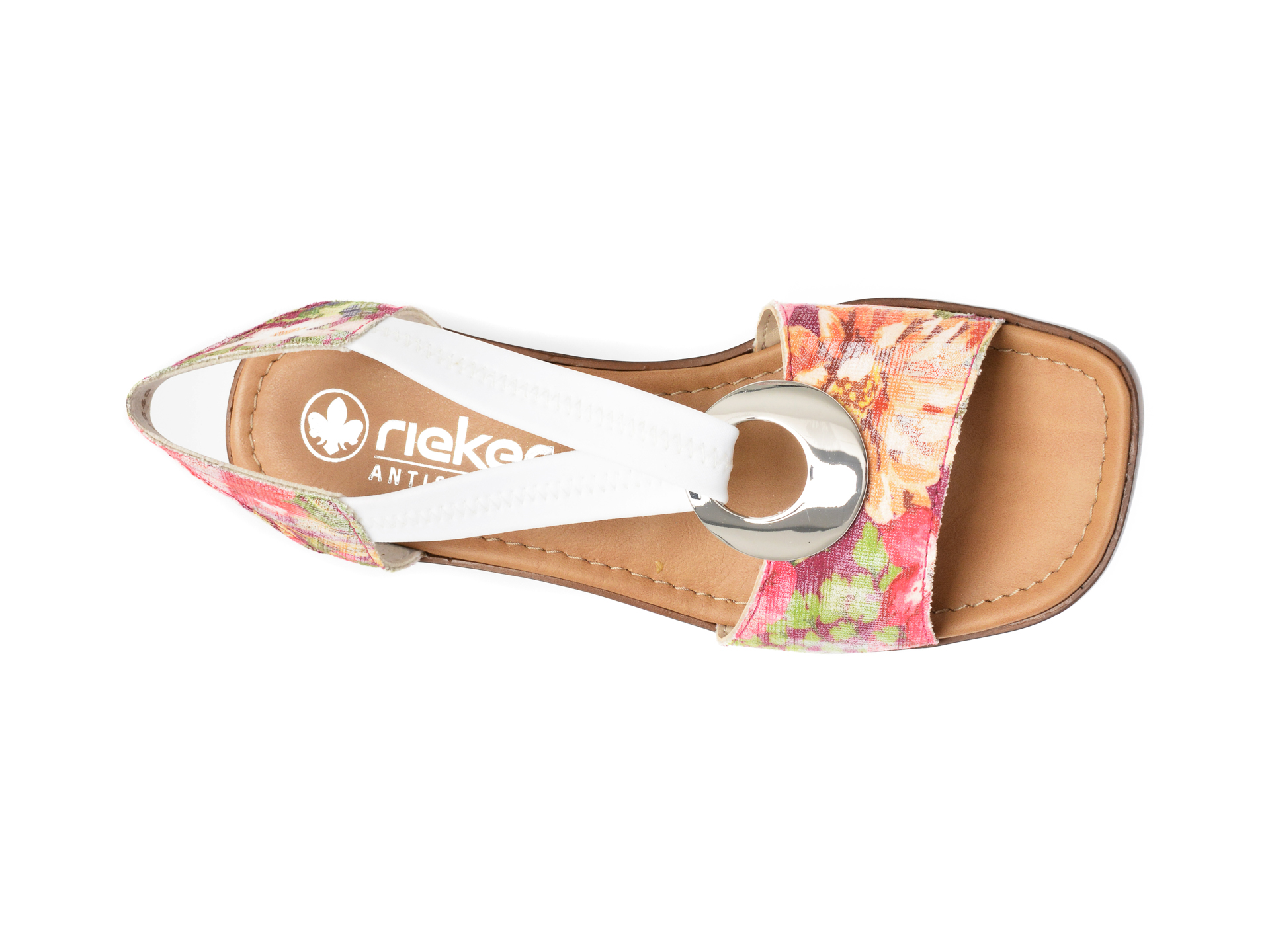 Sandale casual RIEKER multicolor, 62662, din piele ecologica - imagine 6